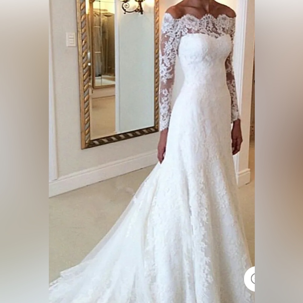 Elegant White Lace Off-Shoulder Dress